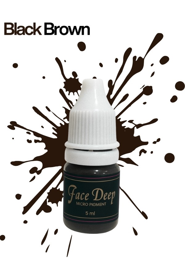 5ml Microblading Boyası Kalıcı Makyaj Boyası Black Brown (Siyah Kahve) Profesyönel Micro Pigment